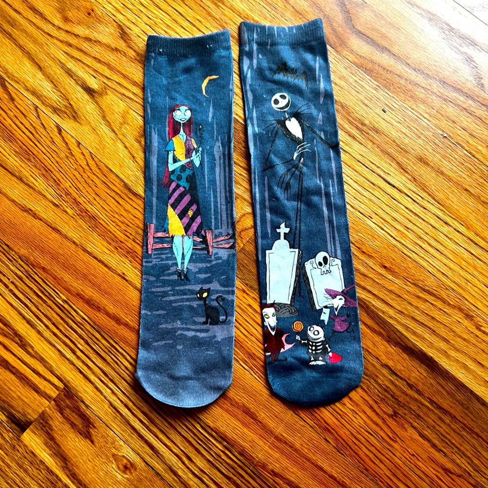 Nightmare before Christmas Socks. Perfect gift! Never worn! One size